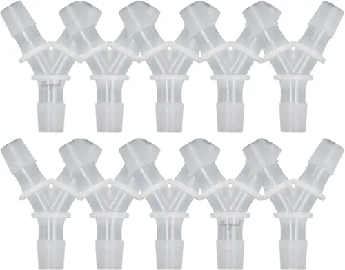 Vista 17 de Conector de púas de 3 vías en forma de Y de plástico de 1/2 "para manguera de aire, accesorio de púas de polipropileno de pp de tubería de agua
