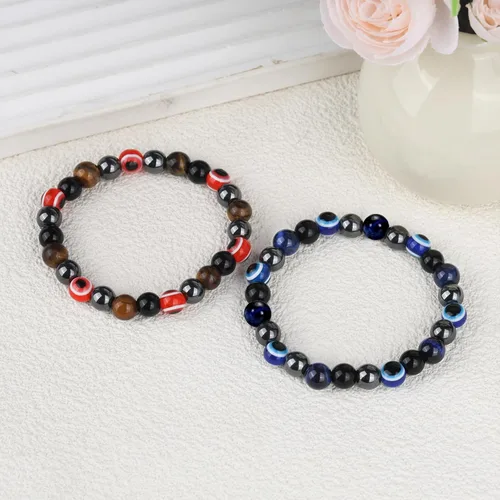 Vista 22 de Triple Protection Bracelet, CARPDIM Evil Eye bracelet and Black Obsidian evil eye Beads Bracelet for Men Women Healing Bracelets Bring Good Luck
