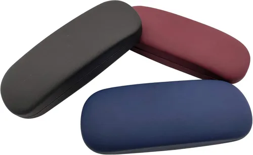 Vista 2 de Paquete de 3 fundas protectoras unisex rígidas para lentes funda protectora para lentes paquete de 3 mixto