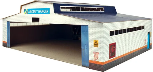 Vista 5 de The CityBuilder Kit de fabricación de modelos de cartón para aeropuertos y colgadores - O Scale Model Railroad Building