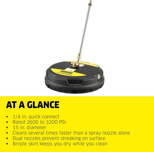 Vista 2 de Karcher accesorio para limpieza de superficies a presión, 15 pulgadas, 3200 PSI