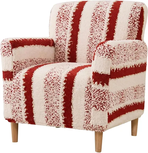 Vista 63 de LiveGo - Funda elástica para sillón de mediados de siglo moderno de 1 pieza, fundas de acento de jacquard para silla con brazos, fundas impermeables