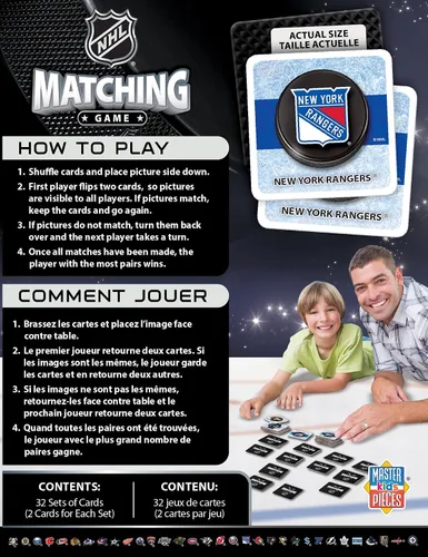 Vista 4 de Masterpieces Juegos deportivos - Juego de emparejamiento de la liga de la NHL - Juego para niños y familia - Ríe y aprende