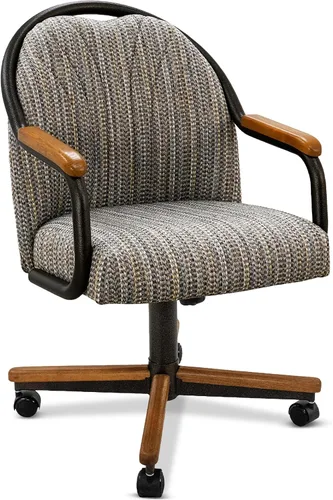 Vista 28 de Chromcraft CM188 1pc giratorio inclinación cocina comedor silla - 2334 castaño