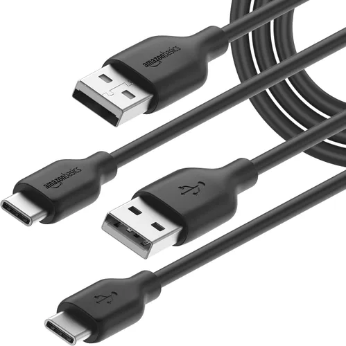 Vista 8 de Amazon Basics, Cable de carga rápida USB-C a USB-A 2.0, 480Mbps de velocidad, certificado USB-IF, para Apple iPhone 16/15, iPad, Samsung Galaxy