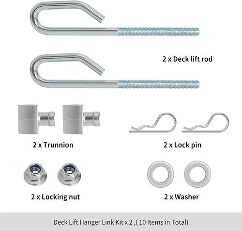 Vista 5 de GX24864 GX21718 Kit de barra de elevación de cubierta para cortacésped John Dee re - Kit de eslabones de elevación de cubierta compatible con JD