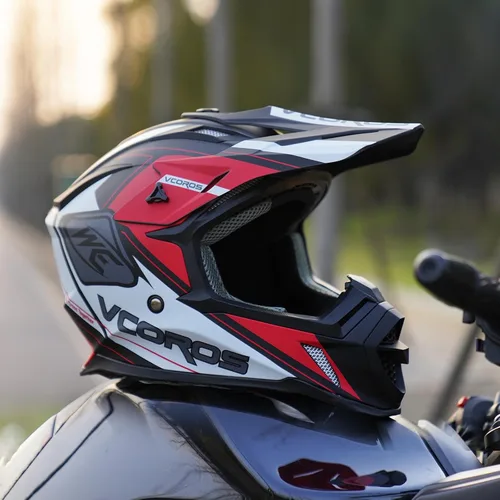 Vista 2 de VCOROS H637 - Cascos de motocross para adultos, ATV, Dirtbike, BMX, MX, todoterreno, aventura, UTV, con certificación DOT