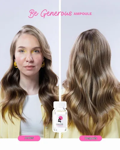 Vista 5 de Ampolla nutritiva para el tratamiento del cabello con proteínas y provitamina B5 de Jengibre BE GENEROUS (Paquete de 3 x 0.5 fl oz)