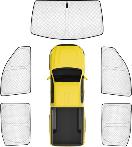 Vista 100 de KMF 6 piezas de parasoles gruesos para Mazda 3 Hatchback (No Sedán) 2014-2018 Accesorios, parasoles completos para parabrisas y ventanas de coche