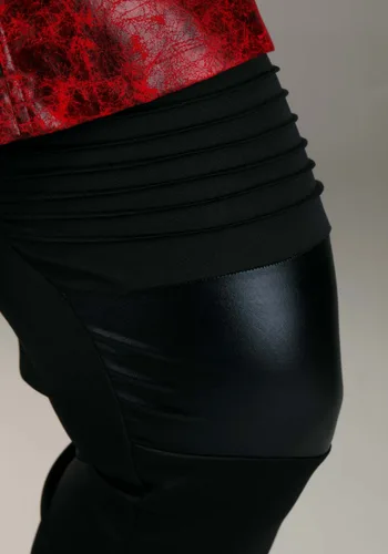 Vista 7 de Disfraz de Diablo de Cuero Talla Plus para Mujer Multicolor