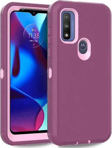Vista 10 de Funda para Motorola Moto Edge 5G 2025, funda de teléfono resistente a prueba de golpes resistente protectora, 3 en 1 cubierta de parachoques (negro)