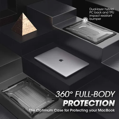 Vista 3 de SUPCASE [Serie Unicorn Beetle] Funda diseñada para MacBook Pro de 16 pulgadas A2141 (versión 2019), funda delgada de poliuretano termoplástico