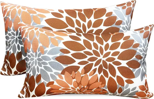 Vista 58 de Juego de 2 fundas de almohada decorativas negras boho 16x16 pulgadas, fundas de almohada de lino modernas estilo bohemia campestre para exteriores