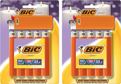 Vista 14 de BIC Encendedor clásico maxi de bolsillo, azul, paquete de 12 (el embalaje puede variar)
