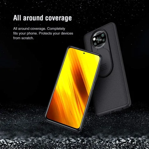 Vista 3 de Funda para Xiaomi Poco X3 NFC, CamShield Pro Slim Funda protectora con protector de cámara PC duro y TPU Ultra Thin Anti-arañazos Funda para xiaomi