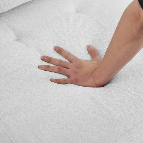 Vista 6 de ECLYL Juego de muebles seccionales de felpilla reversible con asiento de almacenamiento, sofá cama en forma de L con almacenamiento Ottman