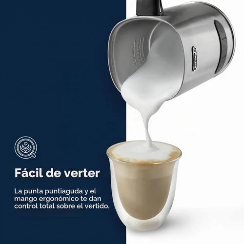 Vista 6 de De'Longhi LatteMix Espumador de leche fría y caliente, espuma variable y temperatura