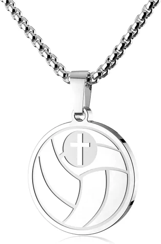 Vista 19 de Luke 1:37 Christian Sports Pendant Necklace Gift for Men Women Athletes
