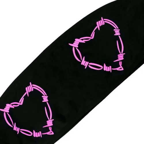 Vista 5 de JUMISEE Conjunto de bikini gótico con estampado de letras de calavera para mujer, traje de baño de 2 piezas de cintura alta