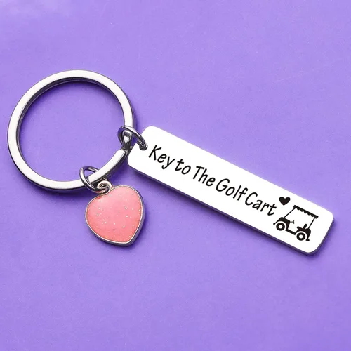 Vista 4 de ZNOSVEI Llavero para jugador de golf, regalo deportivo, para campo de golf, joyería, regalo para marido, llavero para abuelo, regalo para hermano