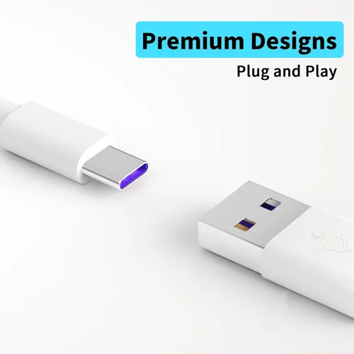 Vista 2 de ACAGET Cable de carga USB a USB-C de 32 pies, cable de extensión de alimentación para Vimtag Mini G3 Xiaomi Smart Camera C400 C500 Pro, cable