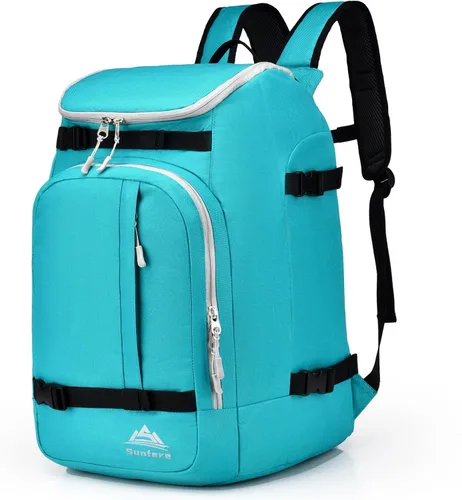 Vista 10 de Bolsa para botas de esquí, snowboard, viajes, patinaje, mochila para adultos y jóvenes, accesorios de equipo de esquí Army Green