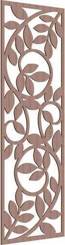 Vista 72 de 9 3/8"W x 24 3/8"H x 1/4"T Utica Decorativo Fretwork Madera Paneles de Pared, Abedul