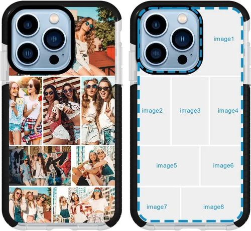 Vista 12 de Funda de teléfono personalizada para iPhone 16, 15, 14, 13, 12, 11 Pro Max Plus, collage de fotos personalizadas con múltiples imágenes, resistente