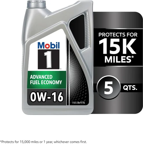 Vista 3 de Mobil 1 - Aceite sintético Advanced Fuel Economy 0W-16 para motor, 5 cuartos de galón