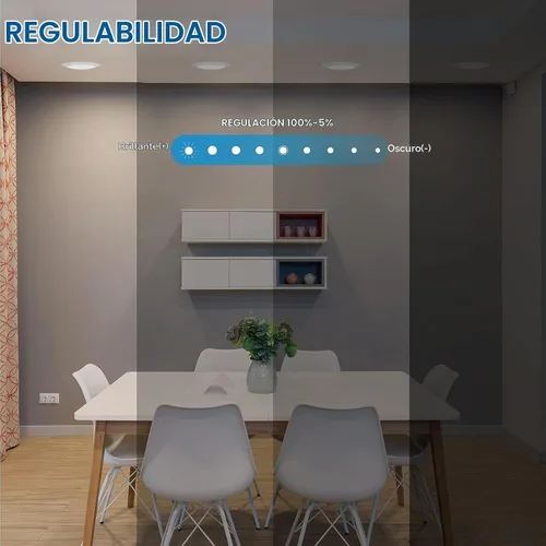 Vista 5 de ECOELER Luces LED de disco de montaje empotrado regulables de 6 pulgadas, 16.5 W, 1000 lm, luz de día de 5000 K, luz de techo de montaje