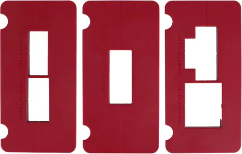 Vista 9 de Milescraft 1229 HingeJigPLUS – Mortero de bisagra de puerta de doble sujeción para bisagra. Kit completo de instalación de bisagra de embutidos