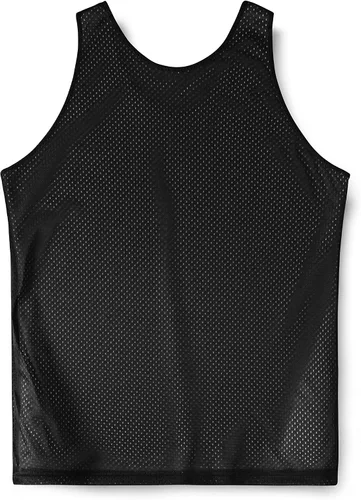Vista 2 de Camiseta de baloncesto de malla reversible para hombre, de secado rápido, sin mangas, fabricada en Estados Unidos