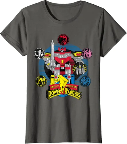 Vista 7 de Power Rangers Camiseta Megazord Asfalto