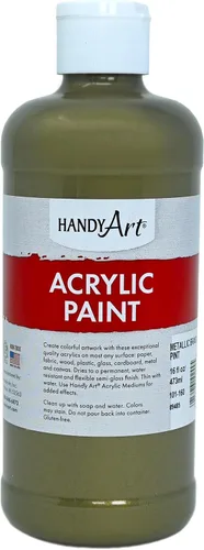 Vista 20 de Handy Art Pintura acrílica, juego de 12 colores, botellas de 16 onzas, acrílico líquido para estudiantes semibrillante, consistencia de flujo