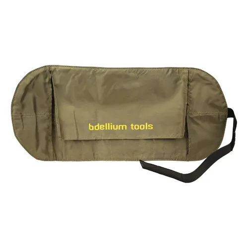 Vista 7 de Bdellium Tools Profesional Maquillaje Línea de Viaje Básico 7pc. Juego de cepillos con bolsa enrollable