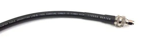 Vista 4 de Custom Cable Connection Cable de antena coaxial de baja pérdida de 1 pie SMA macho a SMA macho LMR400 veces microondas 50 ohmios