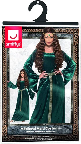 Vista 8 de Smiffys Disfraz de doncella medieval para mujer