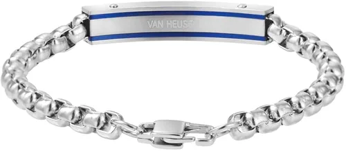 Vista 2 de Van Heusen Pulsera de identificación de cadena de acero inoxidable para hombre