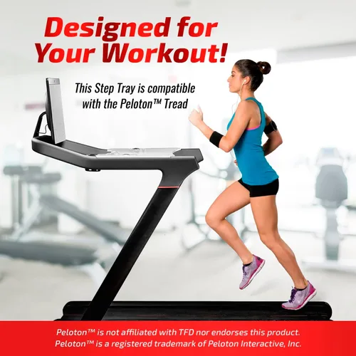 Vista 5 de TFD The Tread Tray 2.0 Compatible con Peloton Tread (no es compatible con Tread Plus), fabricado en Estados Unidos Soporte de escritorio