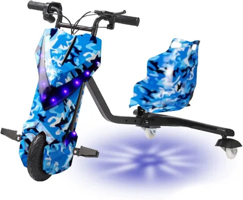Vista 9 de Triciclo eléctrico de la deriva, 3 ruedas pedal triciclo Scooter 6 pulgadas