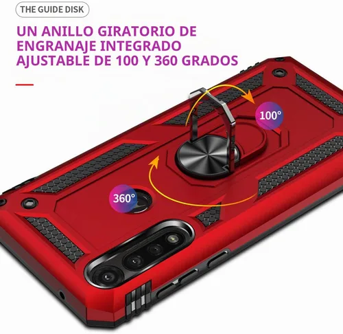 Vista 6 de TJS - Funda compatible con Motorola Moto G Power (2020) (negro)