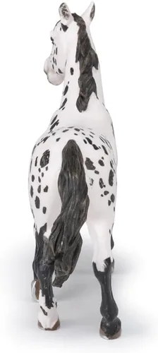 Vista 9 de Papo - Figura de caballo Appaloosa negra realista para niños - A partir de 3 años - Colección de caballos y ponis - Juego educativo para montar a