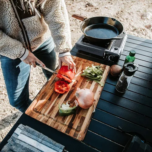 Vista 6 de Estufa portátil de butano Gas One con estuche: encendido automático, control preciso del calor - para acampar, tailgating y cocinar al aire libre