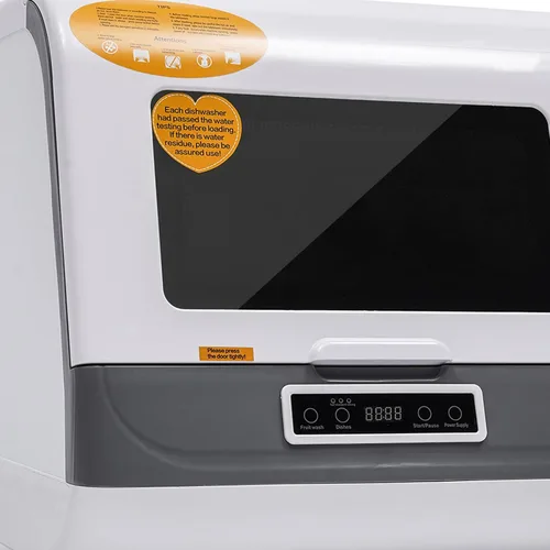 Vista 8 de Lavavajillas de encimera, lavavajillas compactos de encimera de 800 W, mini lavavajillas portátil automático con múltiples programas de lavado