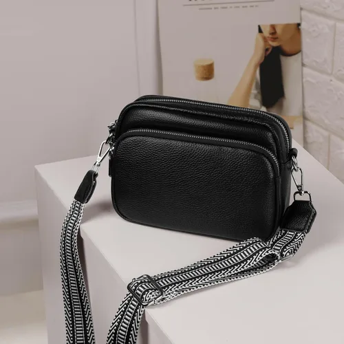 Vista 7 de Aucuu Bolso cruzado, bolsos de hombro de cuero genuino para mujer, bolso de hombro para teléfono celular, bolsas cruzadas para mujer de regalo