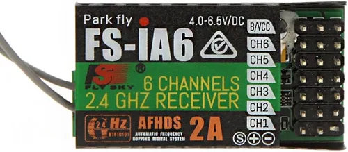 Vista 2 de GoolRC 2.4G FS-iA6 Receptor de control remoto de 6 canales con doble antena compatible Flysky i4 i6 i10 GT2E GT2F GT2G Transmisor