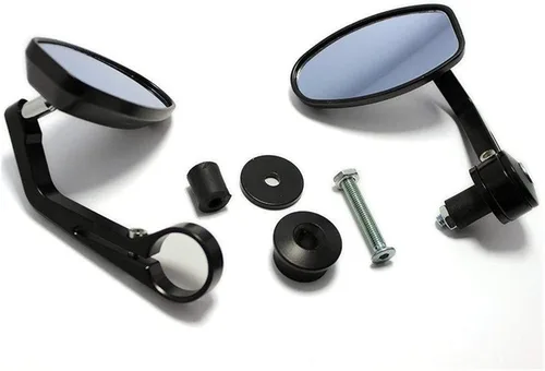 Vista 4 de Accesorios Espejos retrovisores de motocicleta 7/8 "manillar extremo lateral retrovisor aluminio para Kawasaki ZX636R GTR1400 H2R ZRX1200 Zrx 1200