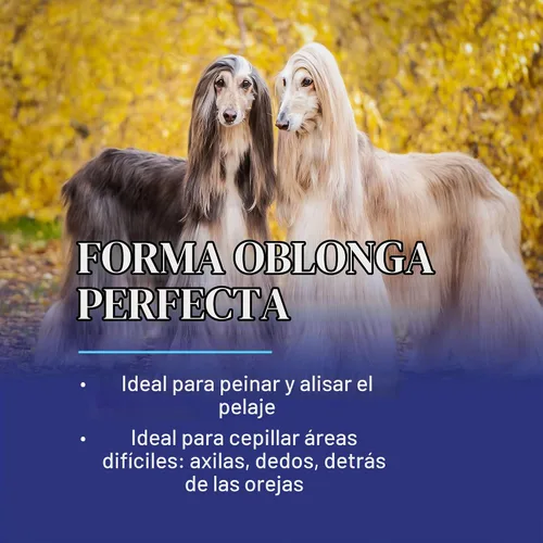 Vista 7 de Chris Christensen Cepillo para perro con pasador oblongo, de 0.787 in, serie original, acicalar como un profesional, pasadores de acero inoxidable