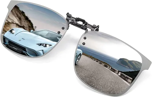 Vista 11 de Gafas de sol polarizadas con clip sobre gafas graduadas, lentes antideslumbrantes unisex UV400