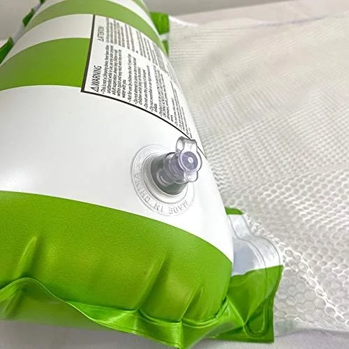 Vista 6 de Paquete de 4 flotadores inflables para piscina, hamaca de agua de tamaño adulto, silla de malla flotante 4 en 1 para adultos para vacaciones